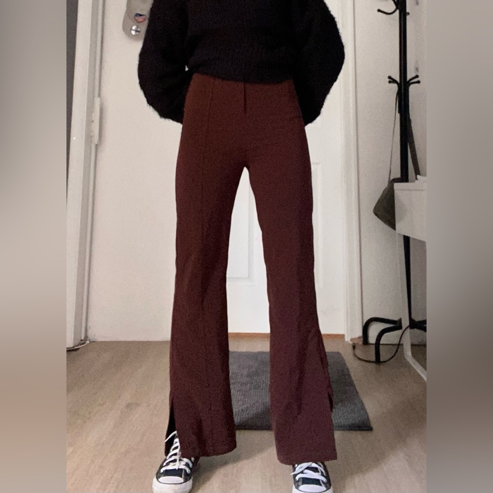 Brown High Wasted Pants